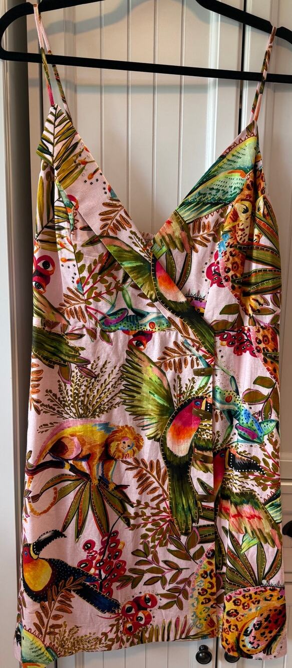 Farm Rio into the jungle mini dress size Extra Large NWT